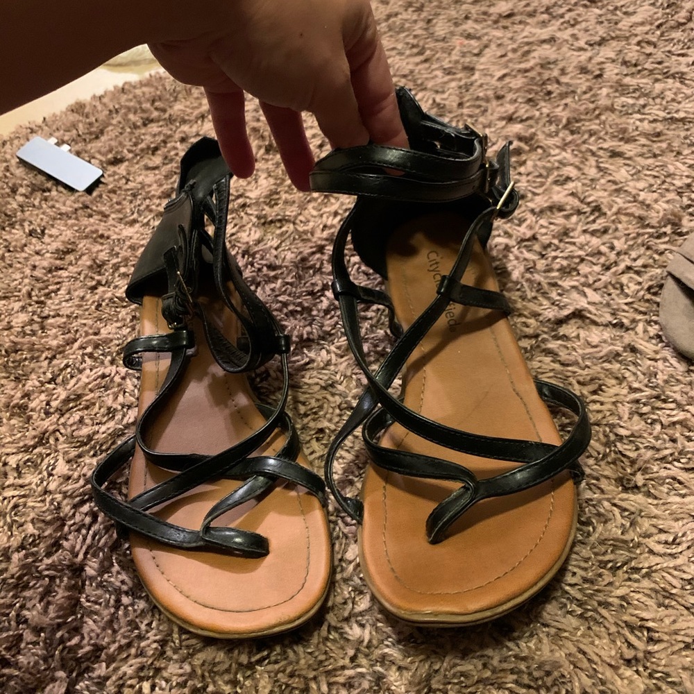 Black sandals